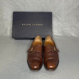 Ralph Lauren Leather Monk Strap mens dress shoes